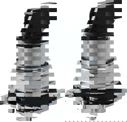 Selector Switch: 3 Positions, Maintained (MA) - Momentary (MO), 0.5 Amp, Black Lever